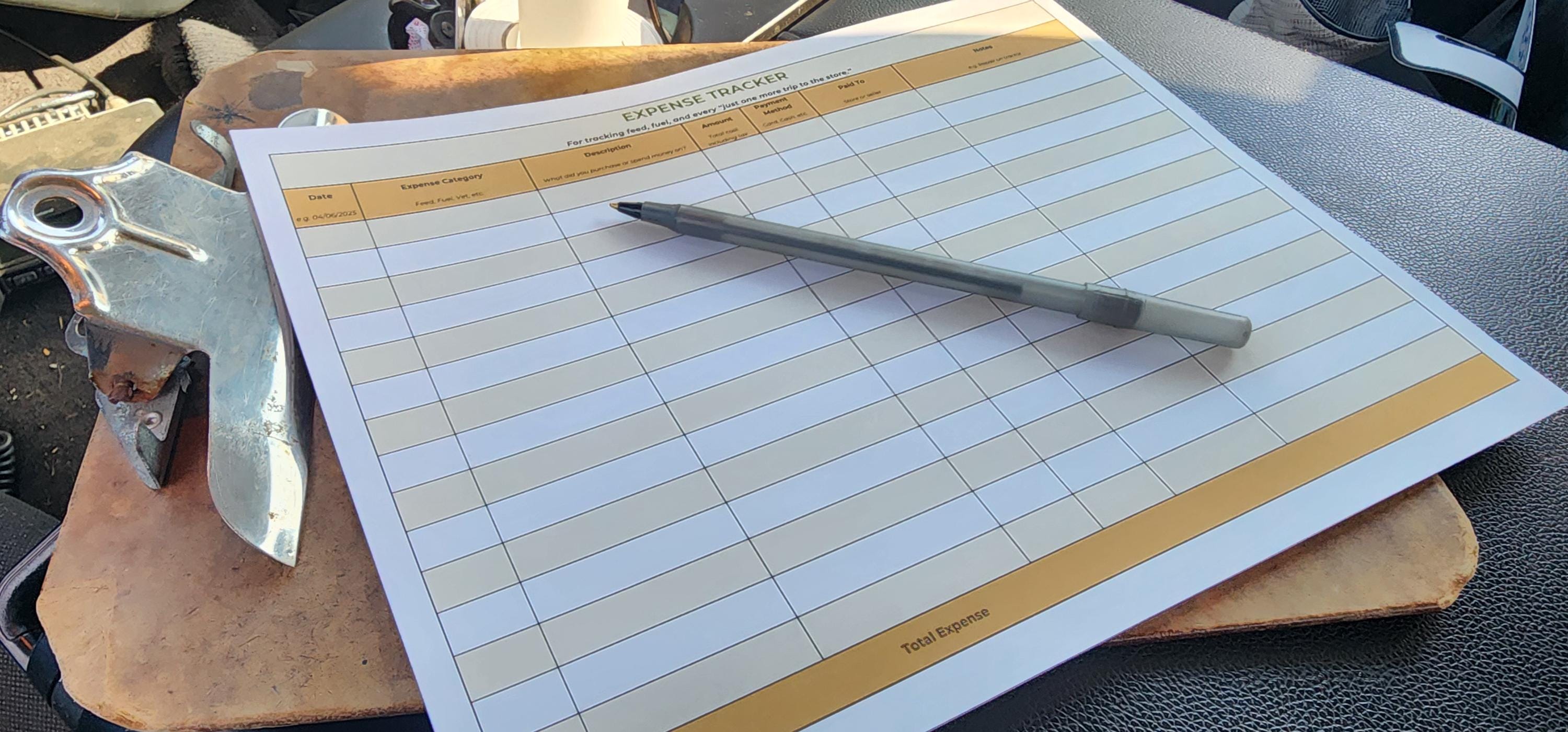 Farm Expense & Income Tracker – Printable PDF for Small Farm Budgeting ...