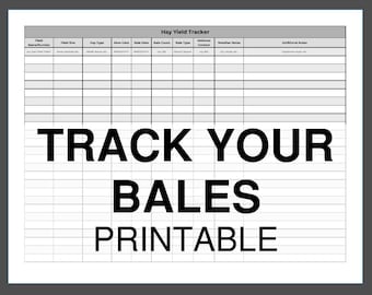 Hay Yield Tracker V1 – Printable PDF for Small Farms and Hay Producers