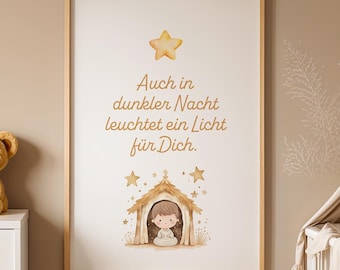 Kristen poster för barnrummet, kristna gåvor, Jesus, Gud, tro, barn, Psalm, Bibel, ordspråk, kristen väggkonst