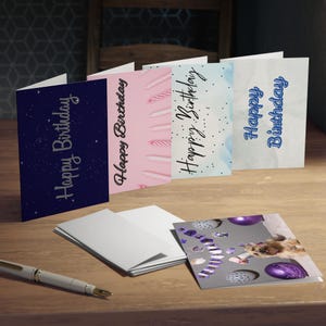 Multi-Design Greeting Cards for Every Celebration, Birthday, Holiday Cards Set, Festive Card Pack, Special Occasion Greetings