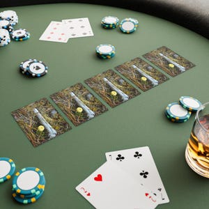 Juego de cartas de póker personalizadas, cartas únicas, regalo para jugadores, artículos esenciales para una noche de póker, accesorios para juegos de casino