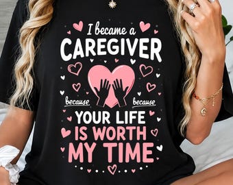 Paquete de diseños SVG y PNG para cuidadores, 14 diseños para camisetas, diseños para camisetas de cuidadores, regalo de agradecimiento para enfermeras, descarga digital para trabajadores de la salud.