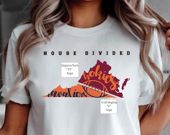 T-shirt de l'équipe sportive Custom House Divided State