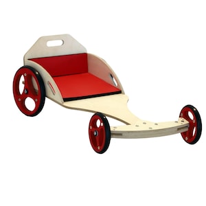 Handmade Wooden Ride-On Toy Car for Toddlers | Montessori Inspired Push Car | Eco-Friendly Wooden Vehicle