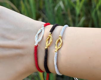 Loop of Intention - Colección Nomaland y pulsera de plata 925 con charm de oro y plata