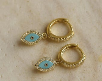 Turquoise Lira Earrings