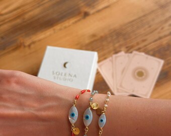 Vela - Knidos Collection & 925 Silver Bracelet with Gold Charm