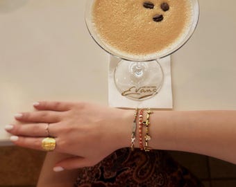 Riza – Red Thread Intention Bracelet • Gold Bracelet • Knidos Collection - 925 Sterling Silver