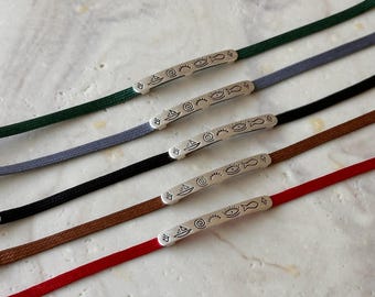Pulsera minimalista de plata 925 Iron Wind para espíritus libres