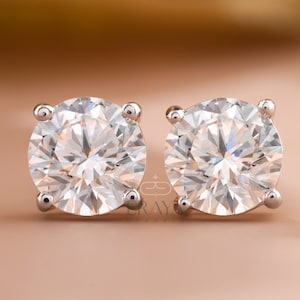 Lab Grown Solitaire Diamond stud earring, Diamond Studs, Solitaire Diamond Earrings, Lab grown diamond earrings, Graduation day gift for her