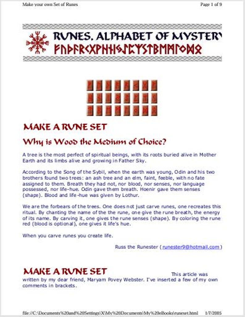 Make a Rune Set - Etsy
