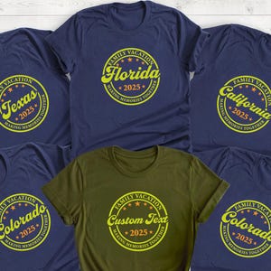 Custom Family Vacation Shirt, Custom Family Trip Tee, Holiday Tee, Custom Family Matching Tee, Matching Vacation Tee, Matching Trip Shirt