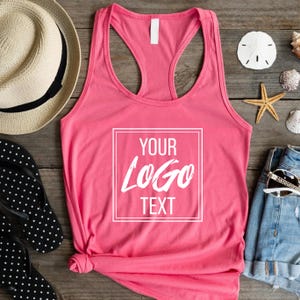 Custom Mens/Womens Tank for Summer, Custom Logo Tank Top, Custom Text Tank Gift for Her, Personalized Photo Tank, Beach Tank for Fitness