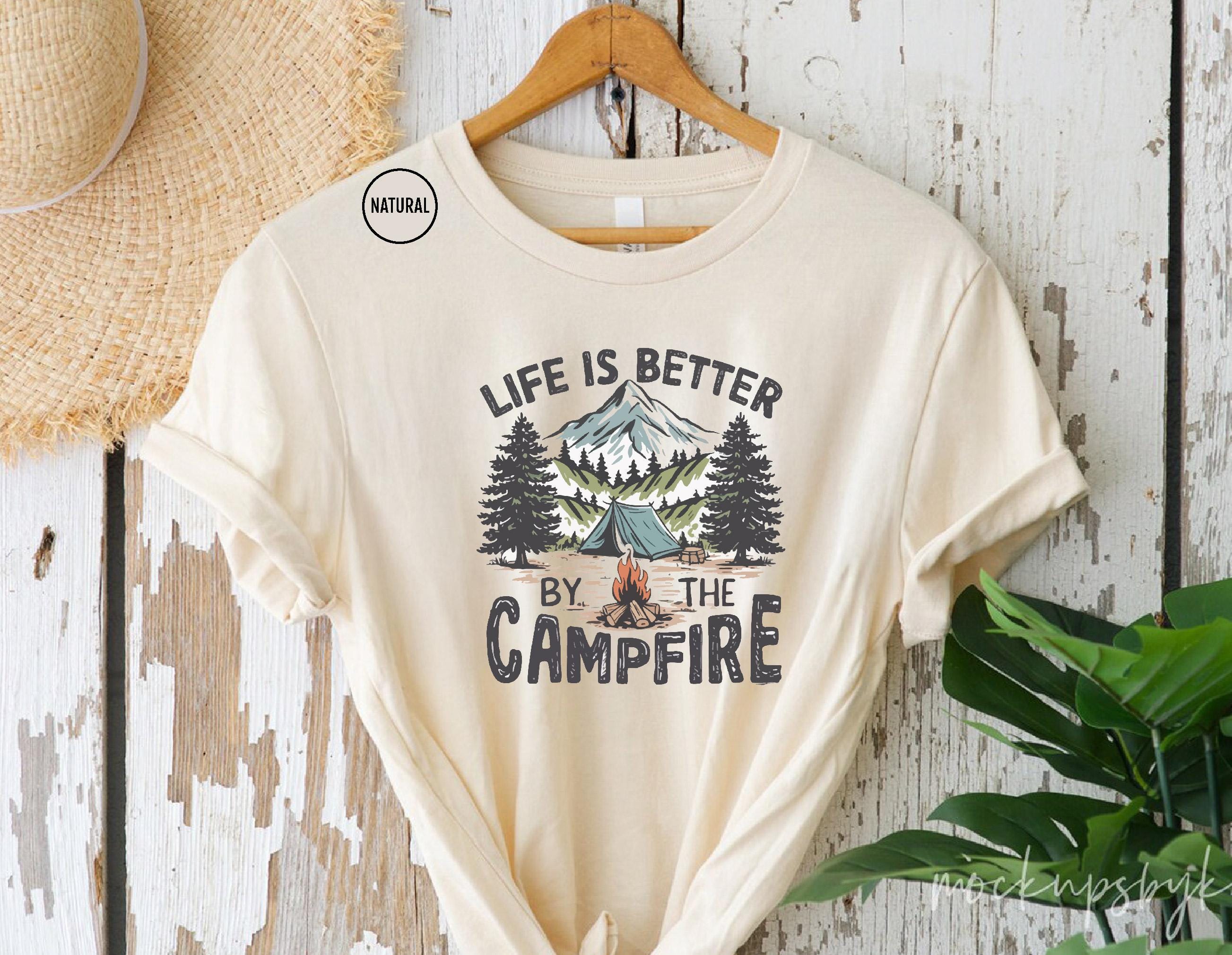 Campfire Shirt, Camper Shirt, Camping Shirts, Scout Shirts for Camping, Girls Scout Tee, Girls Camping Tee, Camp Girls Trip Shirt