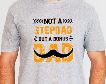 Retro Vintage Stepdad Shirt, Funny Bonus Dad Shirt, Fathers Day Shirt, Bonus Dad Gift, Funny Stepdad Gift, Stepdad Birthday Christmas Gift