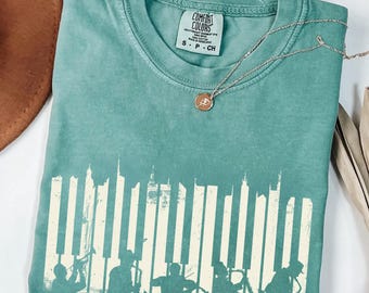 Comfort Colors Vintage Piano Jazz Shirt, Music Lover Gift