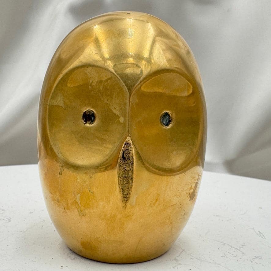 Vintage Brass Owl Figurine — Handcrafted for Great City Traders, San Francisco