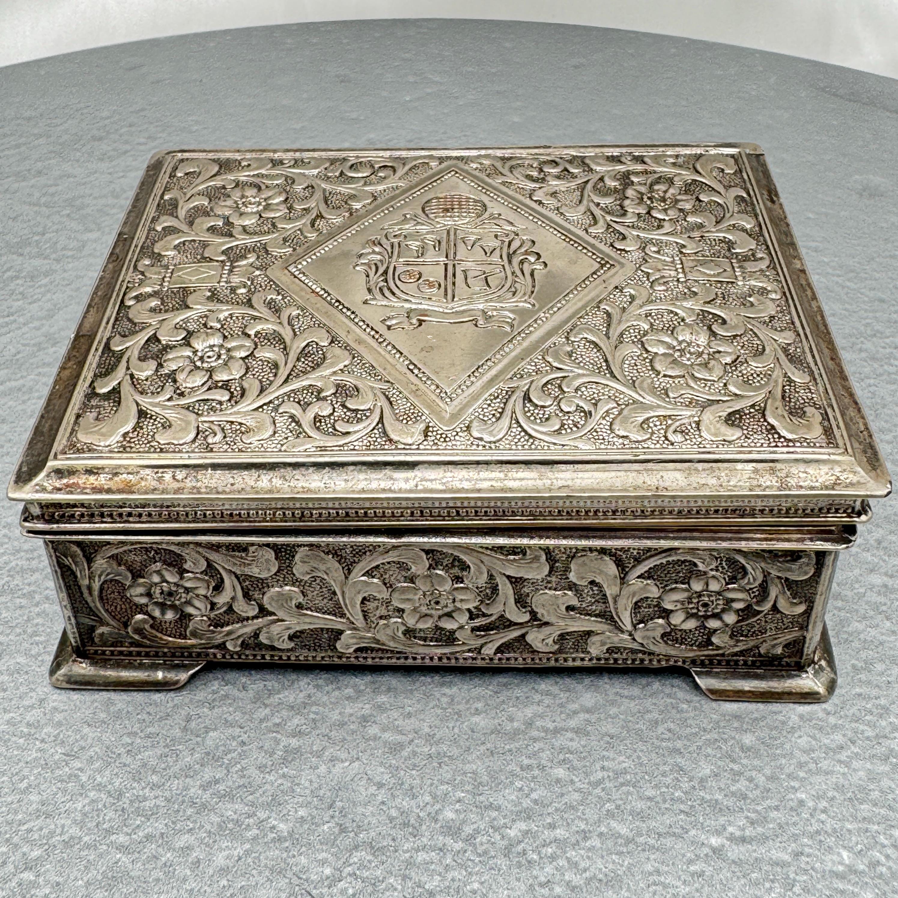 Antique Japanese Silver Box - Etsy
