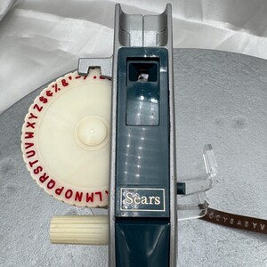 Vintage Sears Label Maker Embosser with Original Tape & Character Wheel