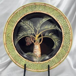 Vintage Jungle Safari Dinner Plate Set – Andrea by Sadek × Siddhia Hutchinson – 1980s–1990s, Made in Japan