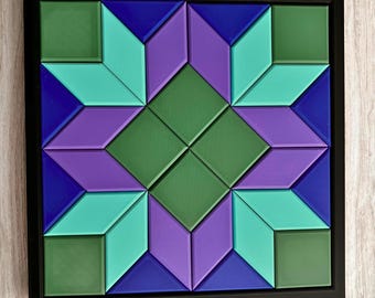 3D Printed Puzzle: Colorful Geometric PLA Plastic Don's Puzzle