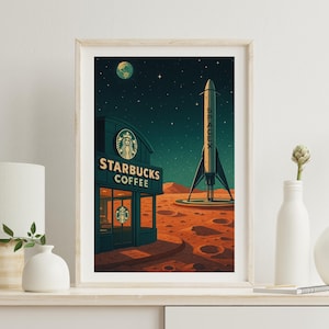 Starbucks poster - Etsy 日本