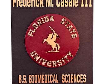 Florida State University Graduation plaque