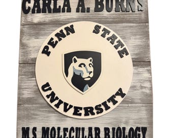 Penn State University Graduation plaque
