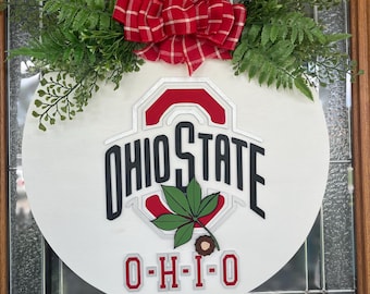 Ohio State wreath, Ohio State, Ohio State Buckeyes wreath, Ohio, Buckeyes wreath, Ohio State wreath, Ohio State Buckeyes wreath, Ohio wreath