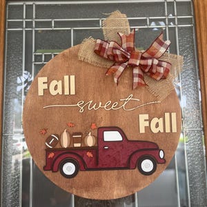 Fall Sweet Fall wreath, Happy Fall Y’all wreath, red truck wreath, pumpkin wreath, Fall wreath, football wreath, coffee wreath, leaves
