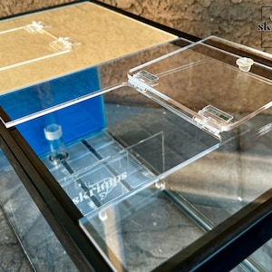 10 Gallons; Aqueon, Custom Acrylic Aquarium Lid | Cut-to-Fit Lids | Aquarium/Terrarium Lids | Aquarium Lids | 2 Piece, Hinged Openings