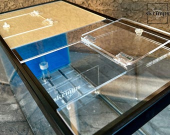 Aqueon 10 Gallon Acrylic Aquarium Lid: Hinged 2-Piece Cover