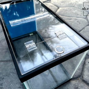 Custom Aquarium/Terrariums Lids | Cut-to-fit Lids | Fish Tank Lids | Perfect for Aqueon 5.5 & 10 Gallons |  1 PC. 2 Hinged Lids