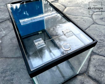 Aquarium / Terrariums Lid: 2.5, 5.5, 10 Gallon | Feeding Door | Cut-to-fit Lids | Feeding Hinged Door | Fish Tank Lids | Terrarium Lids