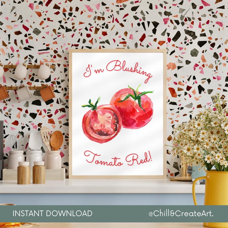 Blushing Tomato Art