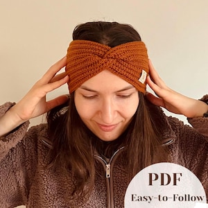 Crochet Twisted Headband Pattern: Easy Crochet Project, Instant Download PDF