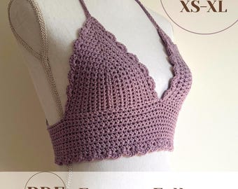 Crochet Bralette Pattern - Easy Summer Top for Women PDF - Stylish Beachwear & Festival Crop Top Tutorial