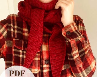 Crochet Scarf Pattern: Easy-to-follow PDF Tutorial (Digital Download)