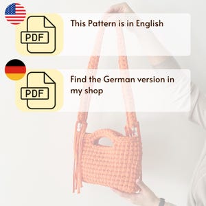 Crochet Sanna Bag Pattern, Easy-to-Follow Chunky Bag Tutorial, Instant Download PDF+Video image 3