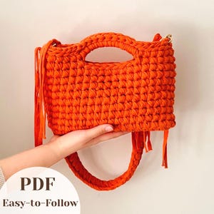 Crochet Bag Pattern, Easy-to-Follow Chunky Bag Tutorial, Instant Download PDF
