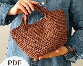 Crochet Bag Pattern, Easy-to-Follow Handbag Tutorial, Instant Download PDF