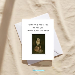 Aangepaste grappige gelukkige verjaardagskaart, sarcastische kaart voor hem of haar, humoristische verjaardagsgroet, geestige onbeleefde kaart, uniek cadeau voor vrienden