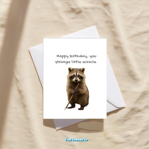 Carte de joyeux anniversaire drôle personnalisée, carte sarcastique pour lui ou elle, voeux d'anniversaire humoristiques, carte grossière et spirituelle, cadeau unique pour des amis