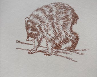 Tvättbjörnen Jimothy Original Illustration Print