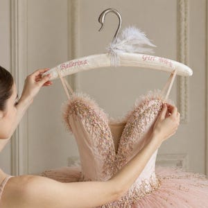 ladies dress hanger Ladies 17" Wide Gold Plated Dress Hanger With Gold Hook