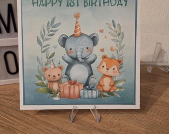 Child's Animal Birthday Card