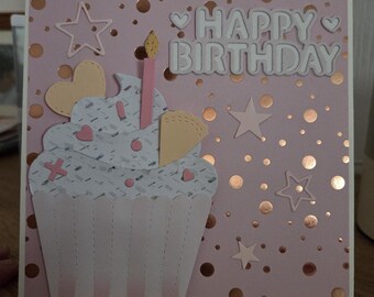 Birthday Cupcake Handmade Card