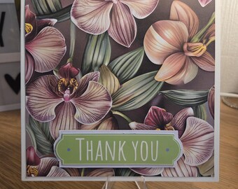 手作りの感謝のグリーティングカード