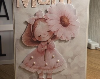 Handmade Greeting Card - Mum