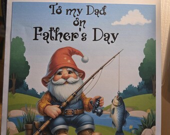 釣り好きのための父の日グリーティングカード